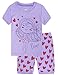 Girls Short Pajamas Love Girls Little Kids Pjs 100% Cotton Toddler Clothes Short Set