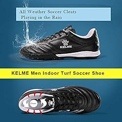 KELME Men Indoor Turf Soccer Shoe, Arch Support Soccer Cleats