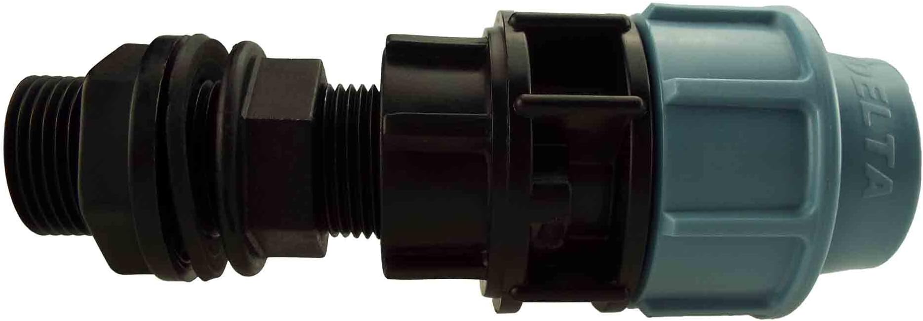 3/4"BSP IBC TANK/WATERBUTT CONNECTOR+RANGE OF OUTLET FITTINGS (3/4"IBC+25MM MDPE)