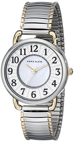 Anne Klein Women's 10/9111MPTT Easy-to-Read Silver-Tone Expansion Bracelet Watch