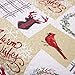 WONGS BEDDING Christmas Quilt Set King Rustic Christmas Tree Snowman Cardinal Holiday Wreath Pattern Bedding Solid Bedspread Coverlet with 2 Pillow Shams for All Season, Soft Microfiber Quilt 103
