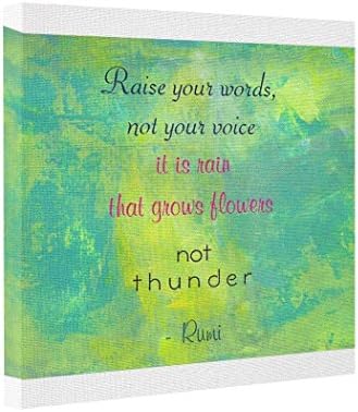 Butter Tisse Gallery Wrapped Canvas Inspirational Quote by Rumi on Kindness Printing Photos On Canvas