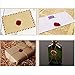Aokbean 10pcs Colors Flower Antique Carved Wax Sealing Sticks for Retro Vintage Wax Seal Stamp Without Wick (Gold)