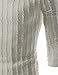 (THK02) Mens Slim Fit Twist Tee Crew Neck Lightly See-Through Stretchy Tshirts White US XS(Tag Size L)