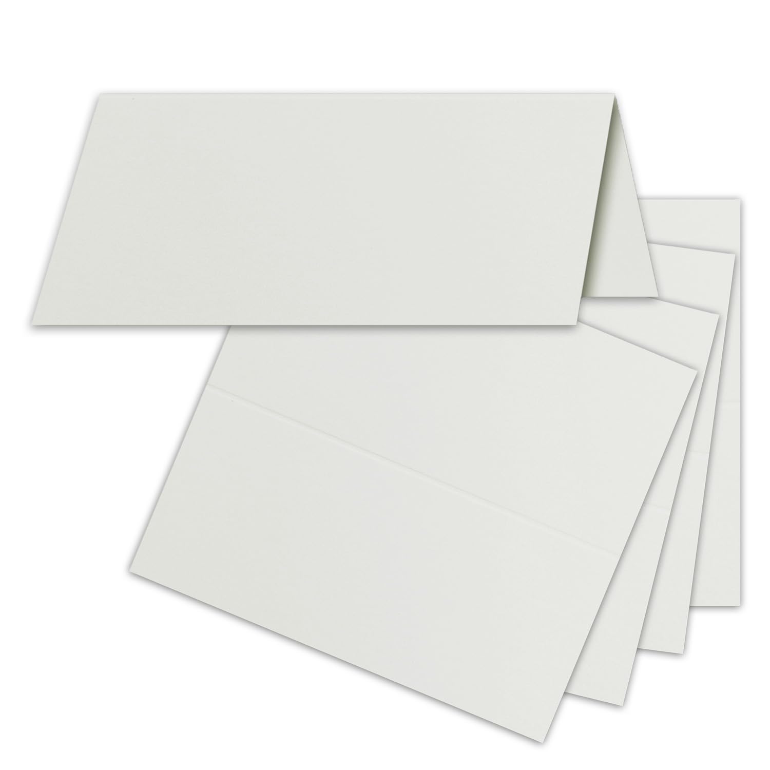 Neuser FarbenFroh place cards, size: 100 x 90 mm (folded 100 x 45 mm), 250 g/m², very sturdy and heavy quality 50 Pieces 35 - Hell-Grau — image 1