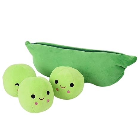 Kampre Peas In A Pod Plush Toy Cute Three Pieces Peas In A Pod