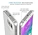 Galaxy S6 Edge Case Clear, LUVVITT [ClearView] Hybrid Scratch Resistant Back Cover with Shock Absorbing Bumper for Samsung Galaxy S6 Edge - Crystal Clear