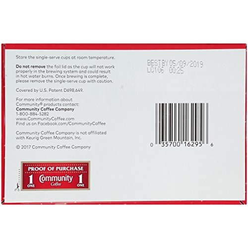 image for Community Coffee and Chicory Medium Dark Roast Single Serve 18 Ct Box,