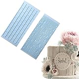 Clearance 🔥Tuscom 2Pcs Chocolate Cake Fondant Mould,3D Silicone Bark Wall Decorating Mold Tools (Blue)