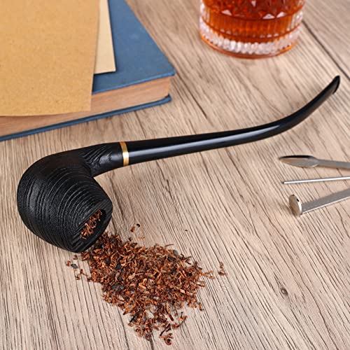 long pipe tobacco Obetis Tobacco Pipe with Accessories, Oak Churchwarden Pipe Handmade Smoking  Pipe Perfect Tobacco Pipes for Smoking Wooden Long Pipe Kit in Saudi Arabia