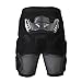OHMOTOR 3D Padded Protective Shorts Hip Butt EVA Pad Short Pants Heavy Duty Protective Gear Guard Drop Resistance for Ski Skiing Skating Snowboard Cycling (Pink, Medium)