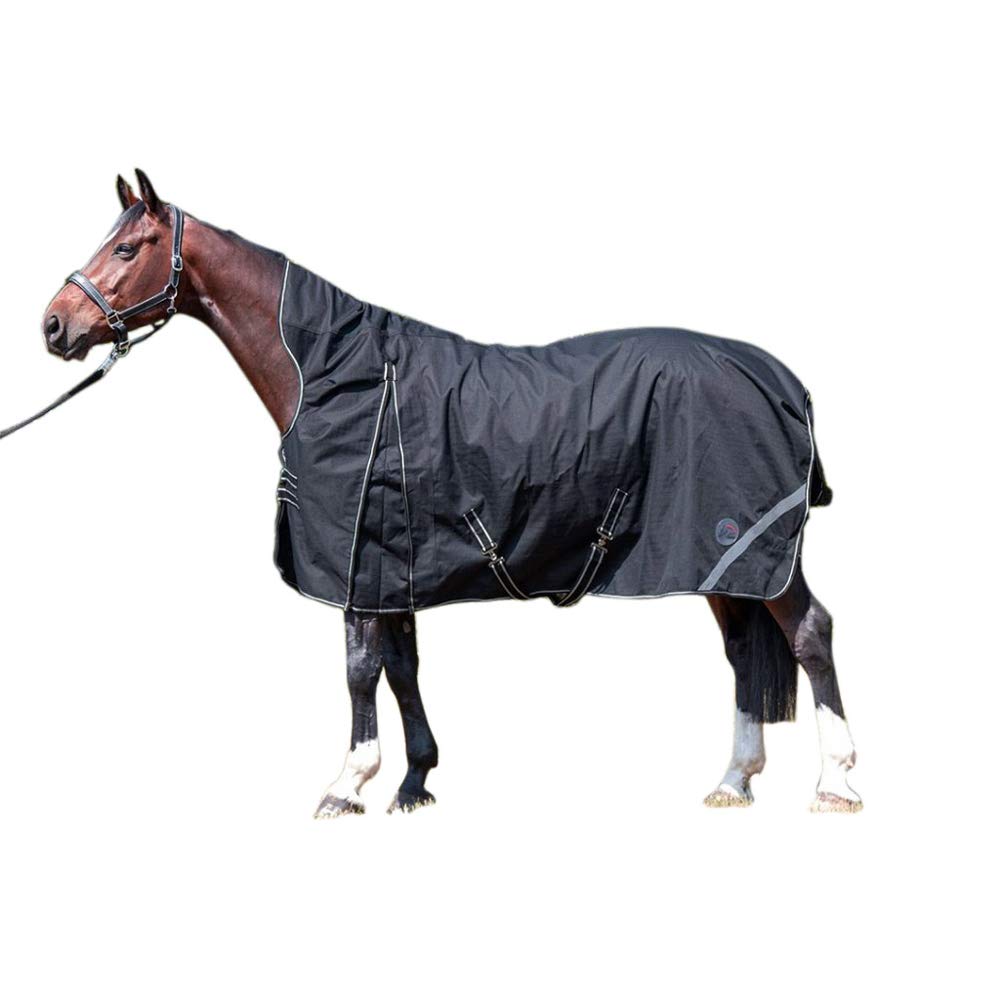 HKM Innsbruck High Neck Blanket with 200 g Filling, Black, 140 Sizes