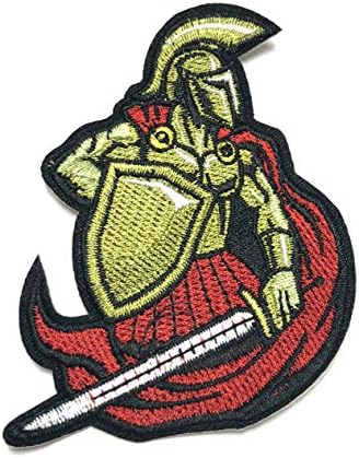 Spartans Embroidered Patch Molon Labe Spartacus Romans Knights Theme Tactical Military Morale Ancient Warriors Series Iron-on or Sew-on Emblem Badge DIY Appliques Application Fabric Patches