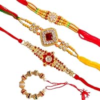 SUNINOW Designer Rakhi Set(Pack of 4)