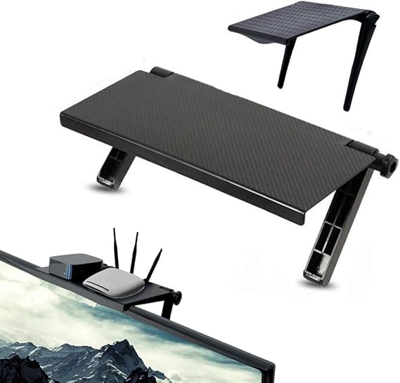 KOMOREBI 2PCS Screen Top Shelf TV Top Shelf Adjustable