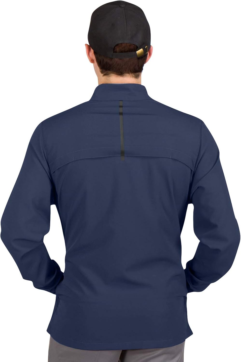 Mens Windbreaker Jackets - Zippered Golf Wind Breaker Jacket - Vented, Dry Fit: Clothing