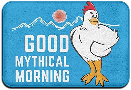 Good Mythical Morning Turkey Non-Slip Mat Outdoor Indoor Rectangle Doormats Floor Mats For Decorating Home/kitchen/living Room/bedroom/bathroom 23.6 X 15.7 Inch