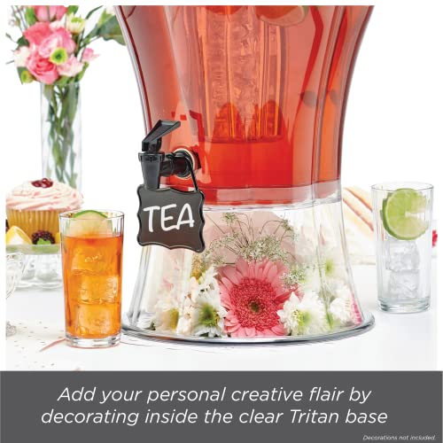 Buddeez 3.5 Gallon Beverage Dispenser Clear Drink Dispenser, 3.5