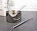 RSVP International Endurance Stainless Steel Measuring Pan Scoop, 2 Cups | Dry or Liquid | Baking or Cooking | Perfect for Feeding Pets, Cat Dog Food, Bird Seed, etc. | Dishwasher Safe