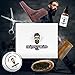 Beard Grooming Kit Gift Set - 2oz Bay Rum Beard Balm Conditioner, 1oz Sandalwood Beard Oil, Brush, Comb, Trimming Scissors by HBCO
