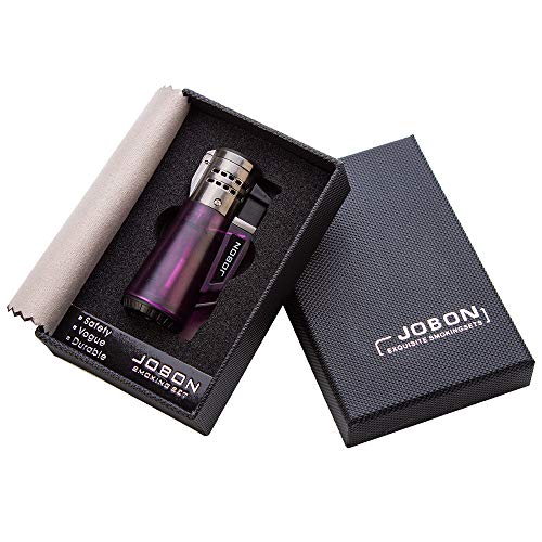 Torch Cigar Lighter 2 Pack Triple Jet Flame Refillable Butane Lighter