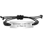 ABNTY Valentines Day Gifts for Papa - Papa Bracelet for Men - Papa Birthday Gifts Ideas - Valentine's Day Gifts for Papa