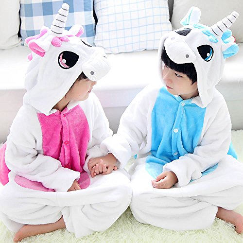 Childrens Fleece Unicorn Pajamas Sleeping Wear Anime Onesies Cosplay Costume