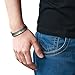 COOLSTEELANDBEYOND 19CM Mens Womens Cuff Bracelet Stainless Steel Bangle Bracelet Grooved Polished and Satin
