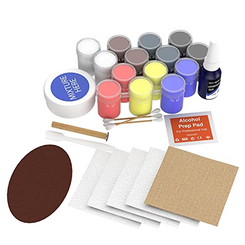 30pc Set Leather & Vinyl Repair Kit [Restore any Material] Scratch Restoration Best for Couch