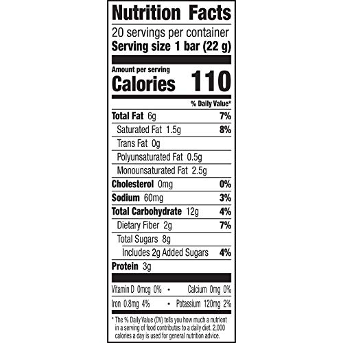 LARABAR PEANUT BUTTER CHOCOLATE CHIP MINI BARS, GLUTEN FREE VEGAN, 20 CT