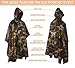 Rain Poncho for Men with Carry Pack - Waterproof Camo Ponchos for Adults with Hood, Extended Back, Adjustable Ventilation - Premium Hunting Gear