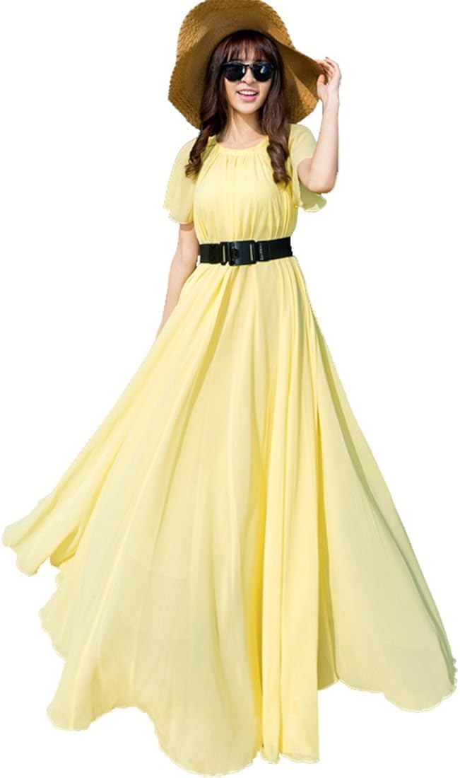 yellow beach dress