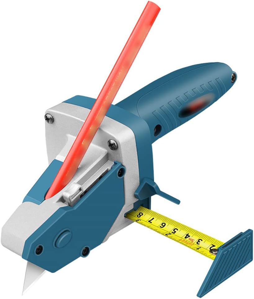 PUTOWUT Cutting Tool for Plasterboard for Woodworking Drywall Cutting Artefact Tool Drywall Plasterboard Quick Cutter with 5 Blades 5M Tape