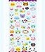 4 Sheets Cute Lovely 3D DIY Decorative Puffy Adhesive Sticker Tape / Kids Craft Scrapbooking Sticker Set for Diary, Album