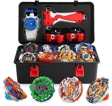 3T6B Toys Portable case 12 New Swimming Spinner with 2 Turbo Blast Launchers, Gyro Rotating Pocket Box - Thumbnail 2