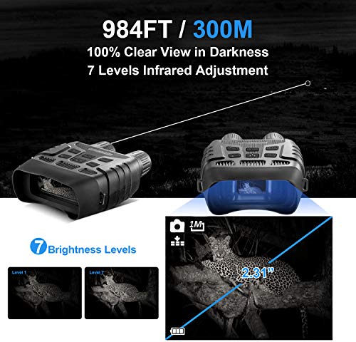 CANIS LATRANS Digital Night Vision Binoculars Night Vision Goggles Night Vision Scope for Complete Darkness, 4X Digital Zoom, 2.31\