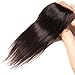 Unice Malaysian Straight Hair 3 Bundles with Free Part Lace Closure 100% Unprocessed Virgin Human Hair Extensions Natural Color 100g/pc (16 18 20+14Closure)