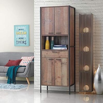Timber Art Design Stretton Tall Storage Kitchen Pantry Sideboard