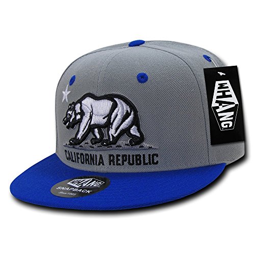 WHANG Snapbacks, Grey/Royal