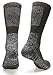 MIRMARU M201-Men's 5 Pairs Multi Performance Outdoor Sports Hiking Trekking Crew Socks (2Black, 2Char, 1Olive)