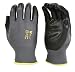 G & F 15196L Seamless Nylon Knit Nitrile Coated Work Gloves, Garden Gloves, Black, Large, 6 Pair Pack primary