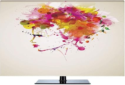 Amazon Com Abstract 47 In Indoor Tv Cover Watercolor Portrait Of