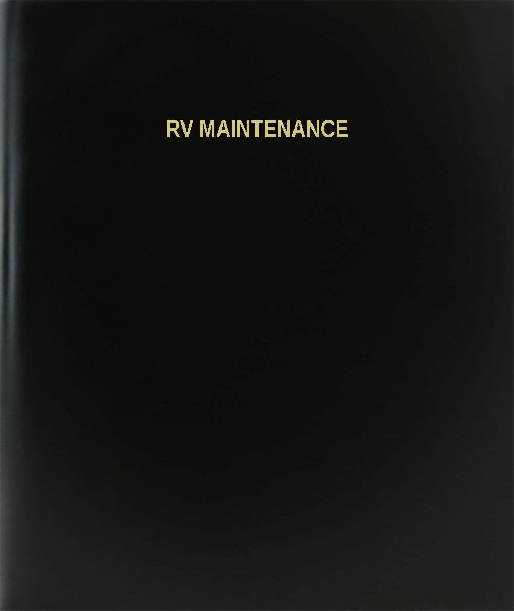 BookFactory Rv Maintenance Log Book/Journal/Logbook - 120 Page, 8.5"x11", Black Hardbound (XLog-120-7CS-A-L-Black(Rv Maintenance Log Book))