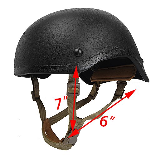 Airsoft Helmet Strap, Tactical 4 Points Chin Strap w/ Screws & Nuts for