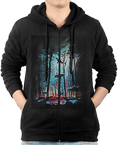 SFG Men Shark Forest Cross-country Cool Hoodie Hoodies Casual Style XL Black