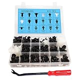 415 Pcs Push Retainer Kit and Free Fastener Remover,Car Auto Push Pin Rivet Trim Clip Panel Body Interior Assortment Set Fits For GM Ford Toyota Honda Chrysler