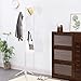 Clewiltess Wooden Tree 8 Hooks Coat Rack Stand, Hallway/Entryway Coat Hanger Stand for Clothes, Suits, Accessories,Super Easy Assembly (White)