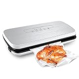 HoLife Sealer Saver With Dry/Moist Mode And Simple Quick Operation, Including Food Grade Vacuum Bags, Rolls And Hose (Silver), 435167162mm