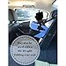 Blue Dog Booster Seat - Washable, Adjustable, Collapsible Pet Travel Carrier Bed - Safety Seat Belt Tether for Small Dogs, Puppies, and Pets up to 18 lbs