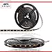 YM E-Bright Yellow Led Strip Lights Flexible Waterproof 5M /16.4Ft 600SMD with 12V 5A Power Supply for TV Under Cabinet Bedroom Party Stage Holiday Garden Indoor Outdoor Decoration